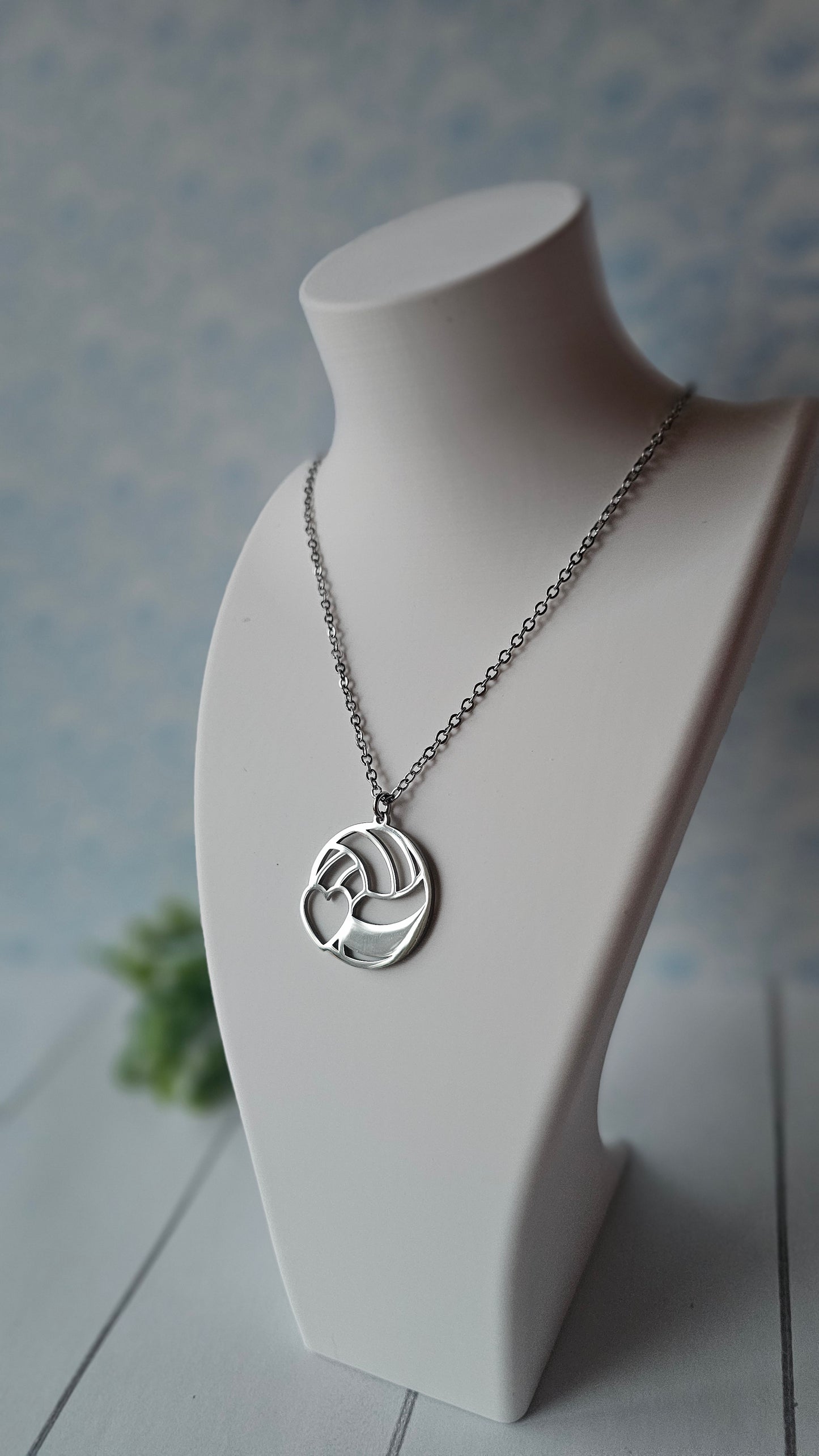 Volleyball Heart Necklace – Love for the Game