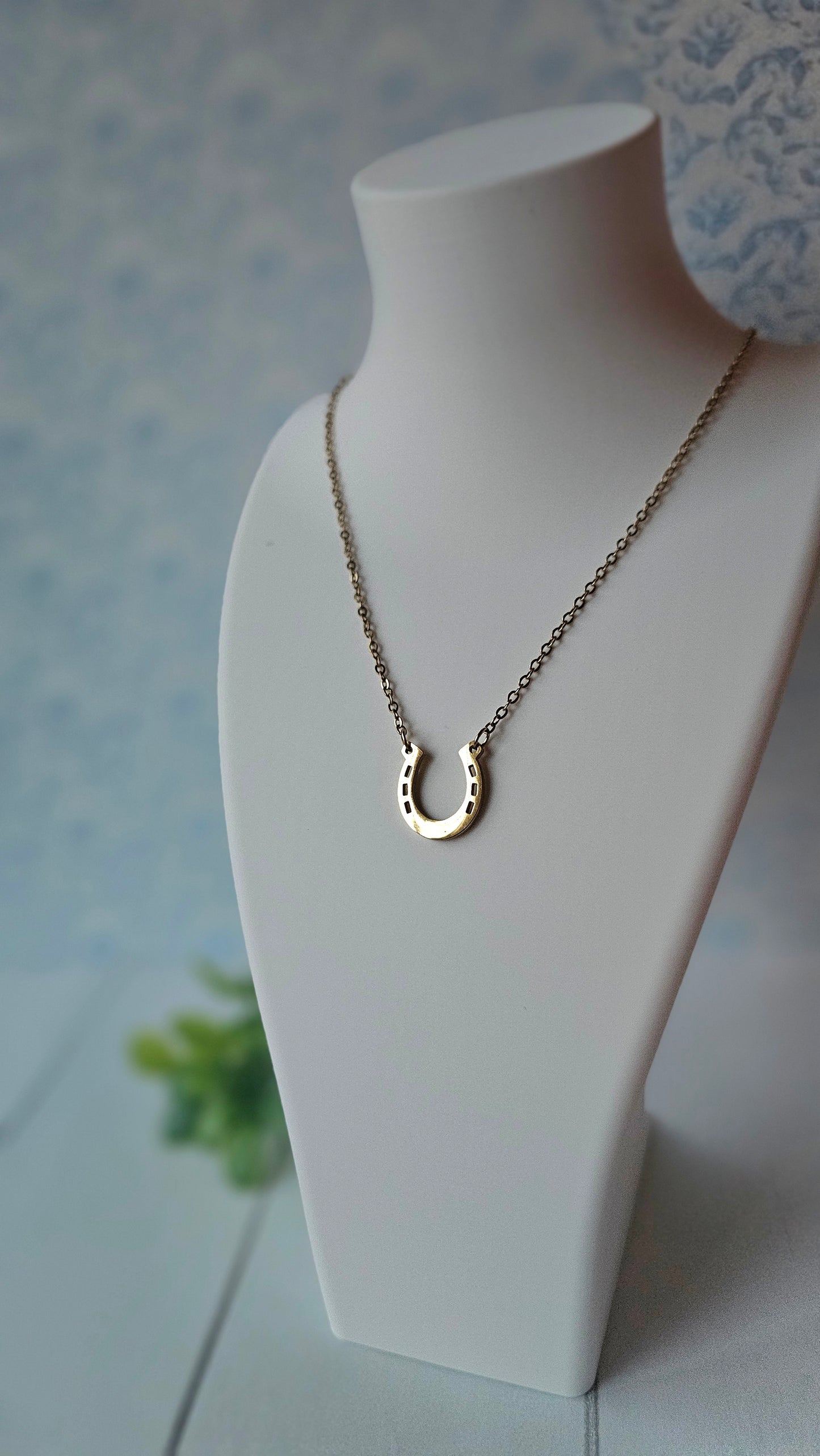 Engraved Horseshoe Necklace – A Symbol of Luck & Love