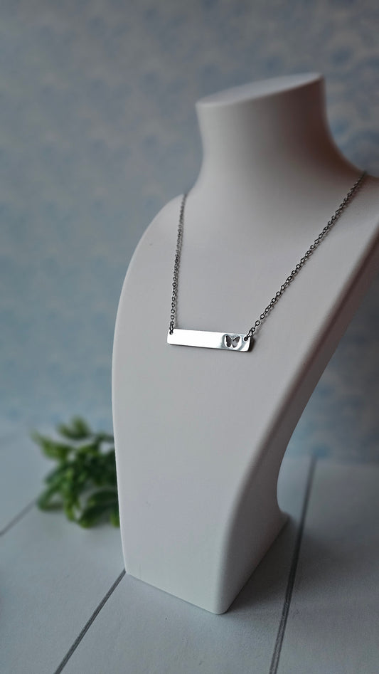 Butterfly Bar Necklace – Minimal & Meaningful Jewelry